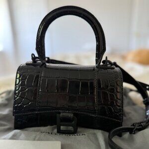 Authentic Balenciaga XS Hourglass Top Handle Crossbody. Very Good Condition!